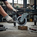 Premium 160mm Diameter Grey Nylon Wheel with 12mm Ball Bearing and 900kg Load Capacity for Heavy-Duty Applications