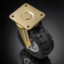 306mm Swivel Castor - 450kg Load Capacity, Elastic Rubber Wheel