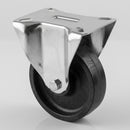 125mm Fixed Castor - High Temp Phenolic Wheel (102 x 83mm Plate)