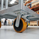 250mm Braked Heavy Duty Castor (1800kg) – Polyurethane Wheel