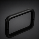 Black Aluminium Bridge Handle 63mm with M5 Thread