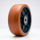 125mm Polyurethane Wheel – Cast Iron Centre, 20mm Bore