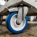 125mm Stainless Steel Braked Castor – Polyurethane Wheel