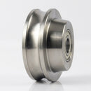 125mm Hardened Steel Single Flanged Wheels with Ball Bearings