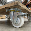 160mm Braked Heavy Duty Castor - Nylon Wheel