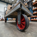 260mm Solid Rubber Trolley Wheel – Wide Tread, 125kg Load