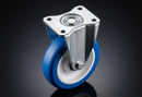 125mm Fixed Castor – Polyurethane Wheel, 150kg Load Capacity