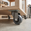 25mm Swivel Furniture Castor – Soft Grey Wheel