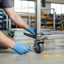 100mm Braked Swivel Bolt Hole Castor | Anti-Static Polyurethane | 150kg Capacity