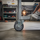 Premium 80mm Diameter Grey Polyurethane Anti-Static Wheel with Non-Marking Surface and High Load Capacity of 130Kg