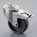 80mm Stainless Steel Braked Castor with High Temp Wheel