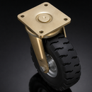 306mm Swivel Castor - Elastic Rubber Wheel, 700kg Load Capacity
