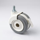 65mm Braked Castor with M8x15 Stem for Furniture