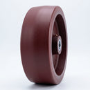 Red Polyurethane Wheel 250mm with 25mm Roller Bearing