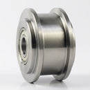 50mm Hardened Steel Single Flanged Wheels with Ball Bearings