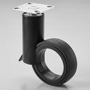 65mm Black Modern Design Castor Wheel with Brake
