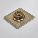 50 x 50mm Square Stainless Steel M16 Threaded Weld Plate