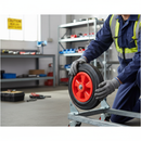 Premium 160mm Diameter Wheel with Heavy Duty Rubber Tyre and 135Kg Load Capacity for Industrial Applications