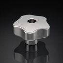 Aluminium Through Thread Handwheel M8 x 50mm Diameter