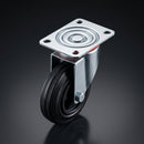 125mm Swivel Castor with Black Rubber Wheel