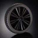 350mm Puncture Proof Wheel – Black Plastic Centre, 15mm Bore