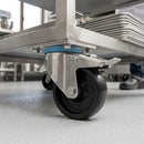 100mm Stainless Steel Braked Castor – High Temp Phenolic Wheel