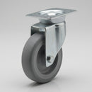 60mm Zinc Plated Swivel Castor – TPR Wheel