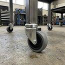 50mm Swivel Bolt Hole Castor – Grey Rubber PP Wheel