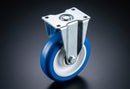 125mm Fixed Castor - Polyurethane Wheel on Nylon Centre