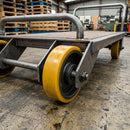 Yellow Polyurethane Wheel 150mm with 20mm Ball Journal Bearing
