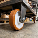 100mm Polyurethane Wheel - 38mm Tread, 15mm Bore