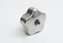 Aluminium Through Thread Handwheel M8 x 50mm Diameter