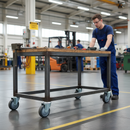 100mm Swivel Bolt Hole Castor | Anti-Static Grey Polyurethane Wheel | 125kg Load Capacity