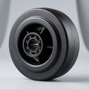 100mm Black Rubber Wheel with Roller Bearings 150kg Load