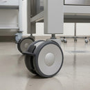 75mm Twin Wheel Medical Castor with M10 Stem and Brake