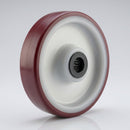 160mm Polyurethane Wheel - 20mm Bore with Roller Bearing