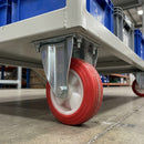 80mm Pressed Steel Fixed Castor – 90kg Load Capacity