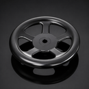 Spoked Pressed Steel Control Handwheel 200mm Diameter