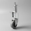 160mm Medium Duty Swivel Jacking Castor – Rubber Wheel