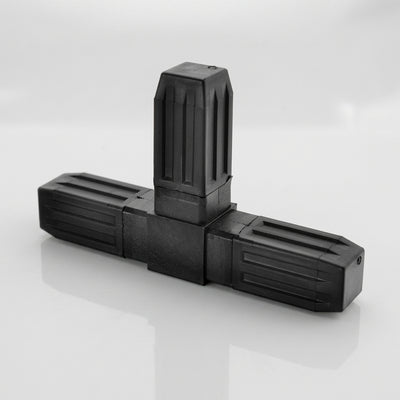 25mm 3 Way Tee Square Tube Connector