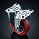 100mm Fixed Castor - Temperature Resistant Rubber