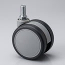 65mm Twin Wheel Furniture Castor with M10×15mm Stem