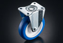 150mm Fixed Castor - Polyurethane Wheel on Nylon Centre