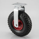 260mm Reinforced Pneumatic Fixed Castor - 136kg Load Capacity