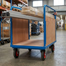 Long Goods Platform Truck 1000 x 600mm with Plywood Sides