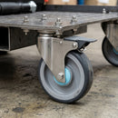 100mm Stainless Steel Braked Castor – TPR Wheel