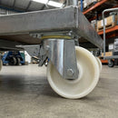 200mm Heavy Duty Castor - Nylon Wheel with Leading Brake