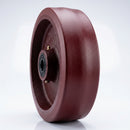 Red Polyurethane Wheel 125mm Cast Iron 15mm