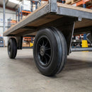 180mm Thermoplastic Wheel with Black Elastic Rubber Tyre