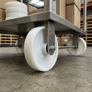 100mm Nylon Wheel - 15mm Bore with Roller Bearing